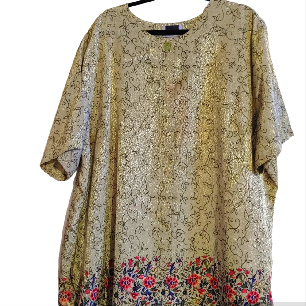 VTG maggie barnes Smock/Tunic Top Size 32W